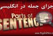 اجزای جمله در انگلیسی